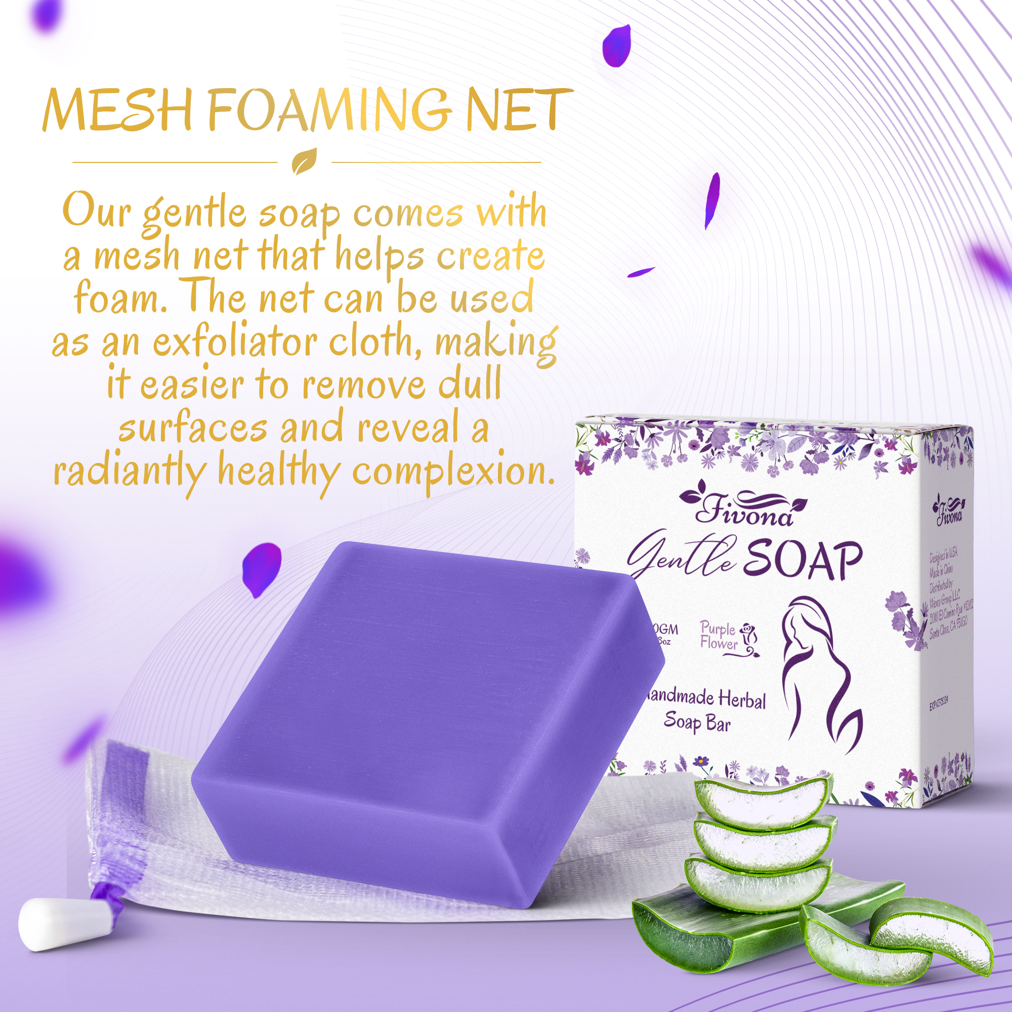Gentle Yoni Soap | Purple Flower | 5.3oz