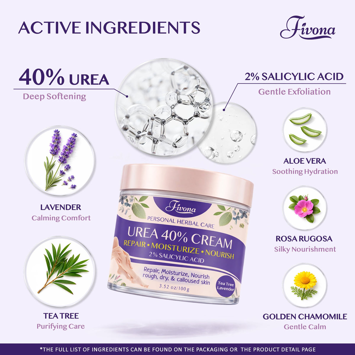 40% Urea Cream with Lavender