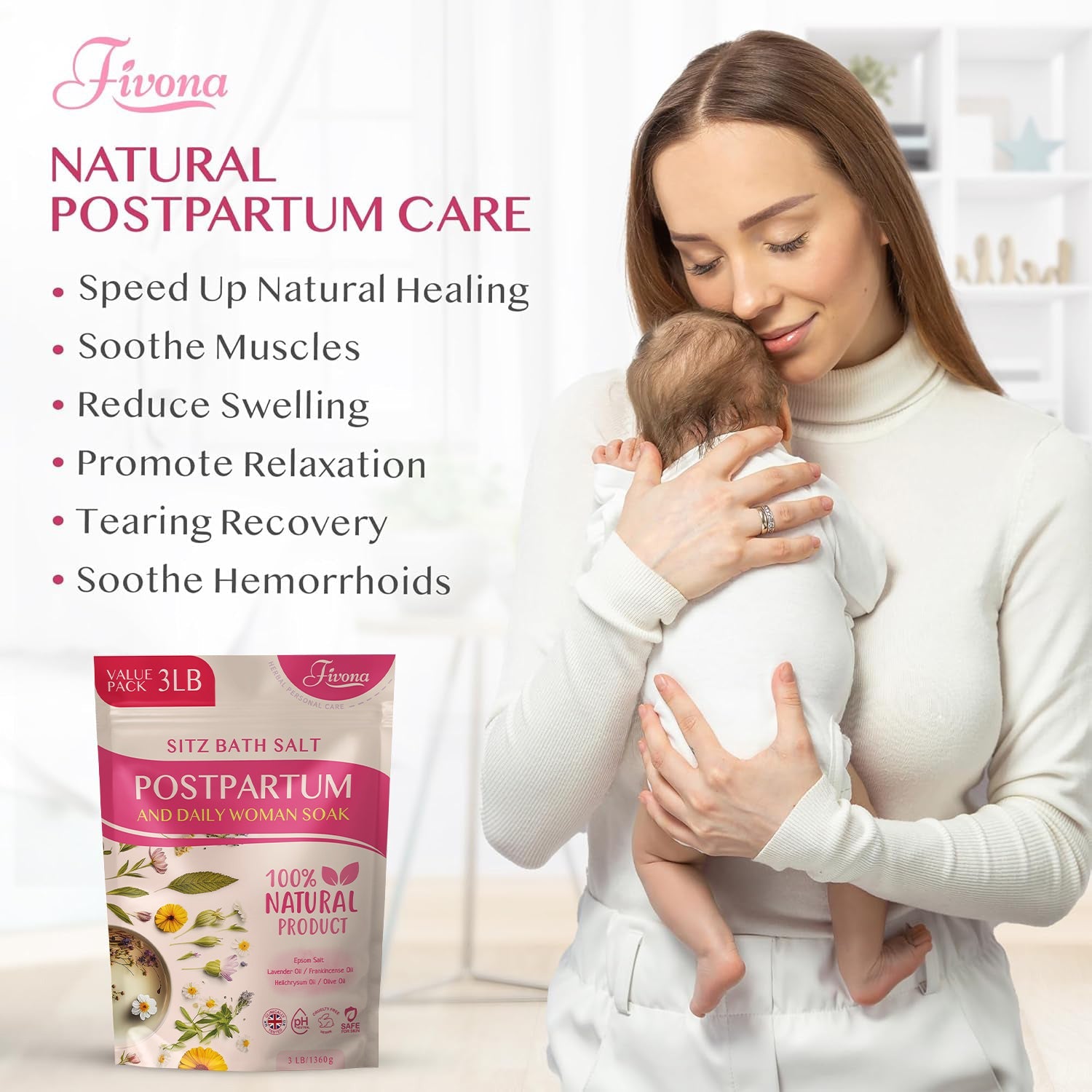Fivona Postpartum Sitz Bath Soak Blend | 48oz