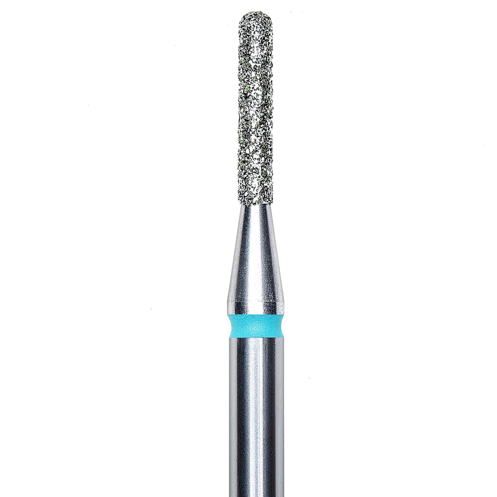 DIAMOND NAIL DRILL BIT, ROUNDED "CYLINDER", BLUE, HEAD DIAMETER 1.4/8MM (FA30B014/8) - STALEKS™