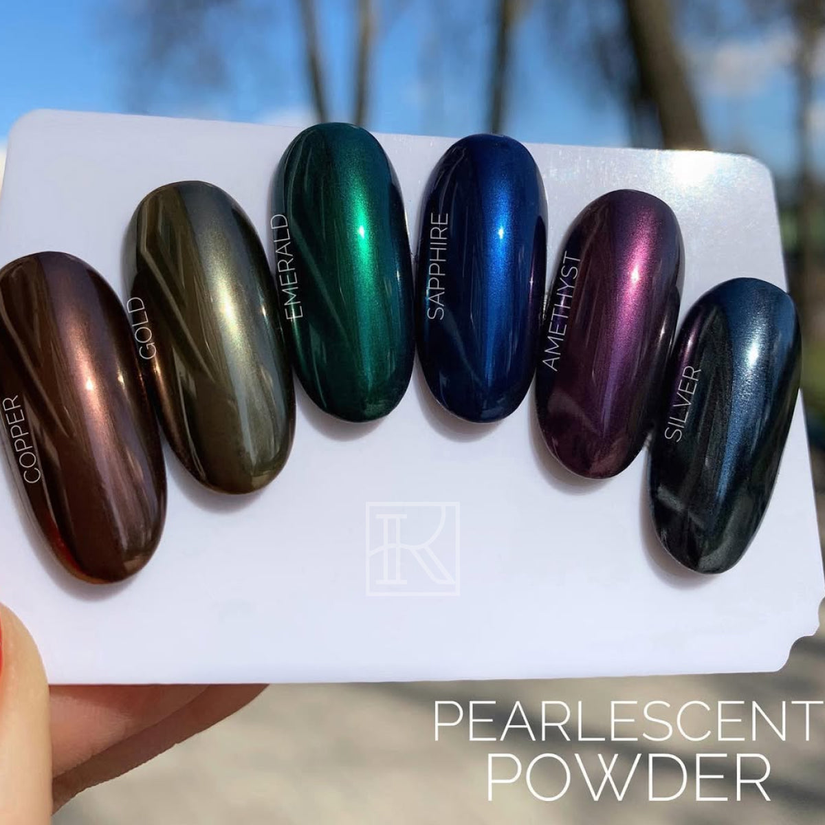 Akzentz - Gel-Play Pearlescent Powder - Sapphire, 1g