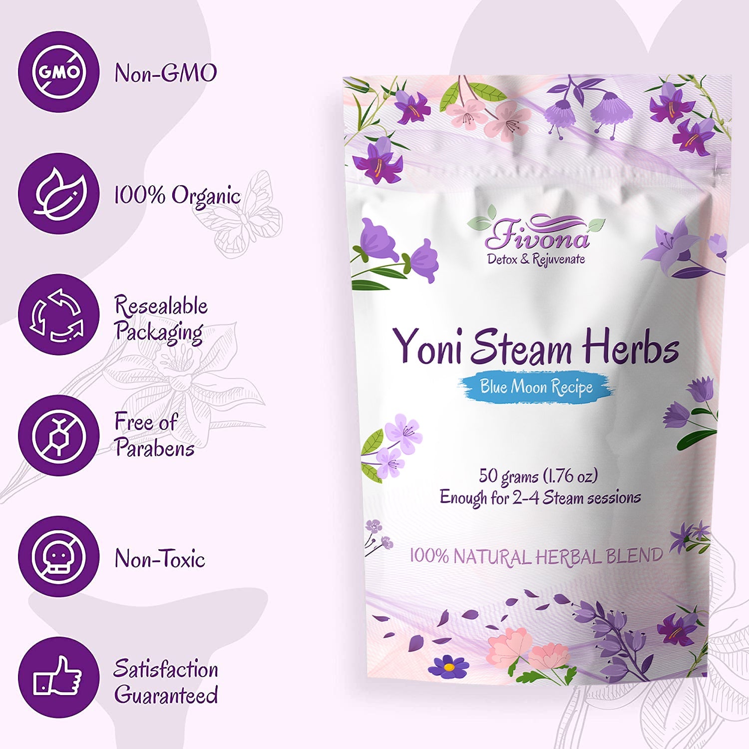Yoni Steam Herbs | Blue Moon | 1.76oz
