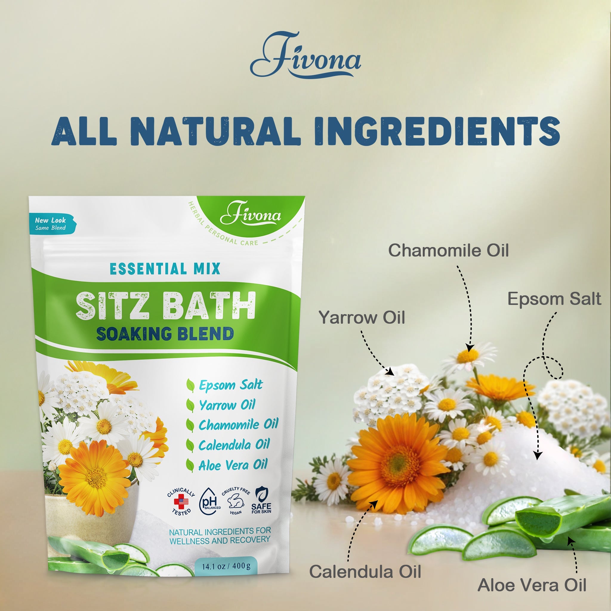 Essential Mix Sitz Bath Soak Blend | 14.1oz