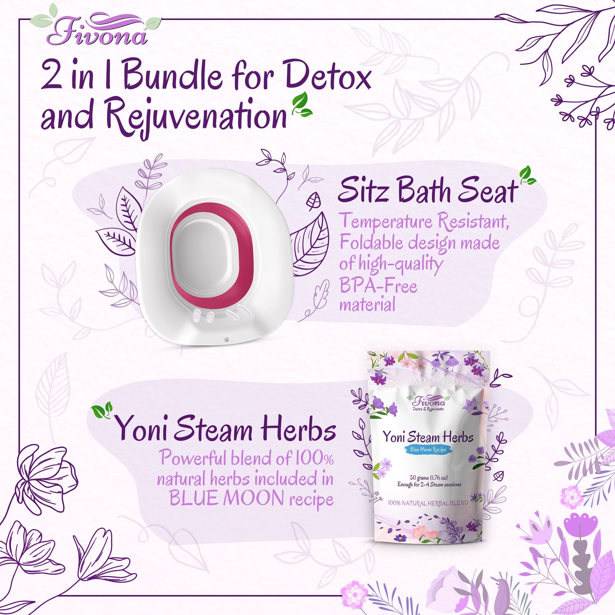 2 in 1 Yoni Steaming Kit