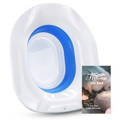 Fivona Sitz Bath Soak Seat | Portable Bidet | Yoni Steam Tub (White-Blue)