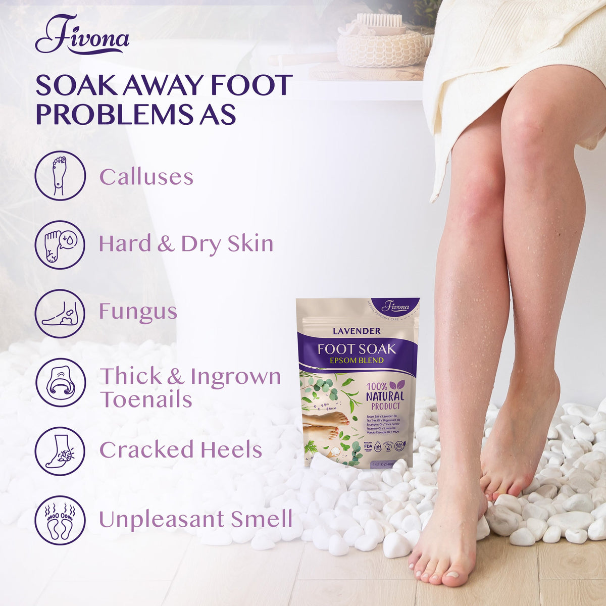 Foot Soak Blend with Lavender 14.1oz