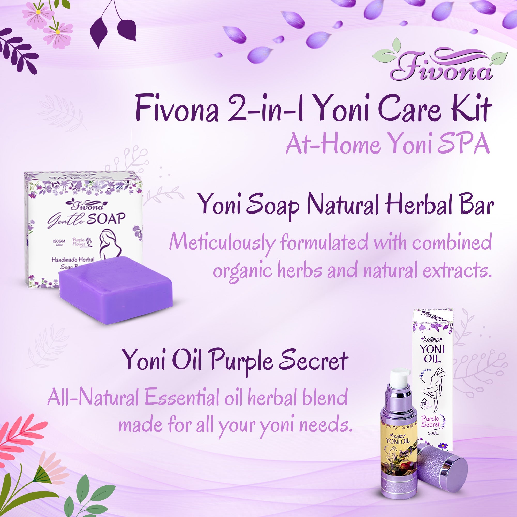 2 in 1 Set | Yoni Oil & Soap Bar