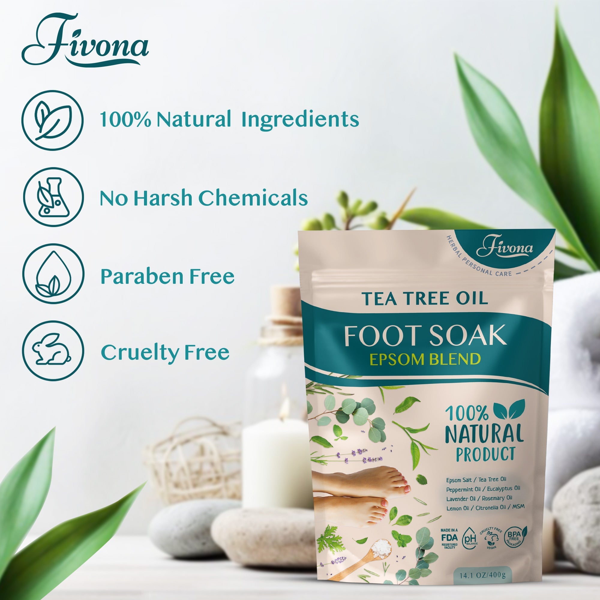 Foot Soak Blend with Tea Tree 14.1oz