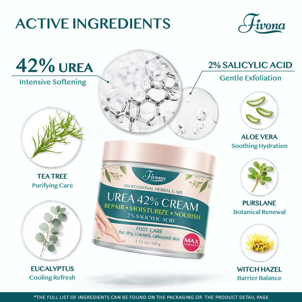 42% Urea Cream with Tea Tree – 100g (3.53 oz)