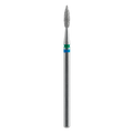 STALEKS - Diamond nail drill bit DUO "Pointed Flame" blue-green, 2,1/8mm (FA11BG021/8)