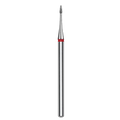 DIAMOND NAIL DRILL BIT, "FLAME", MINI RED, HEAD DIAMETER 1 MM/WORKING PART 3 MM (FA12R010/3) - STALEKS™
