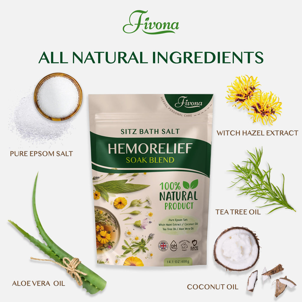 Fivona Hemorelief Sitz Bath Soak Blend | 14.1oz