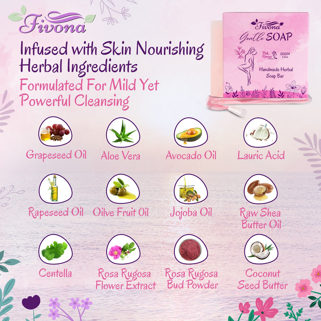 Gentle Yoni Soap | Pink Flower | 5.3oz