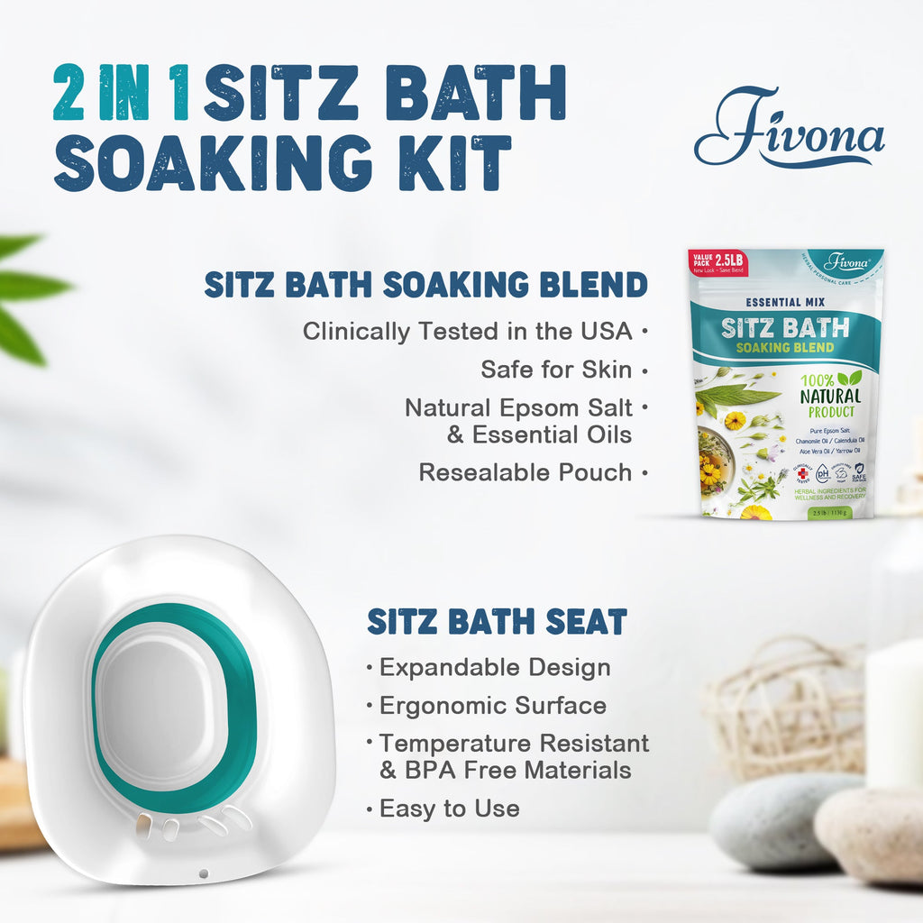 2 in 1 Sitz Bath Soaking Kit