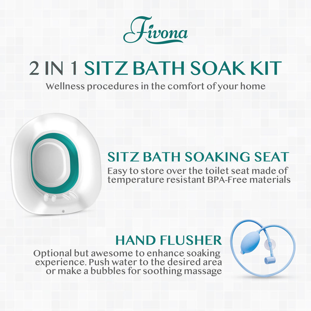 Sitz Bath Seat with Hand Flusher