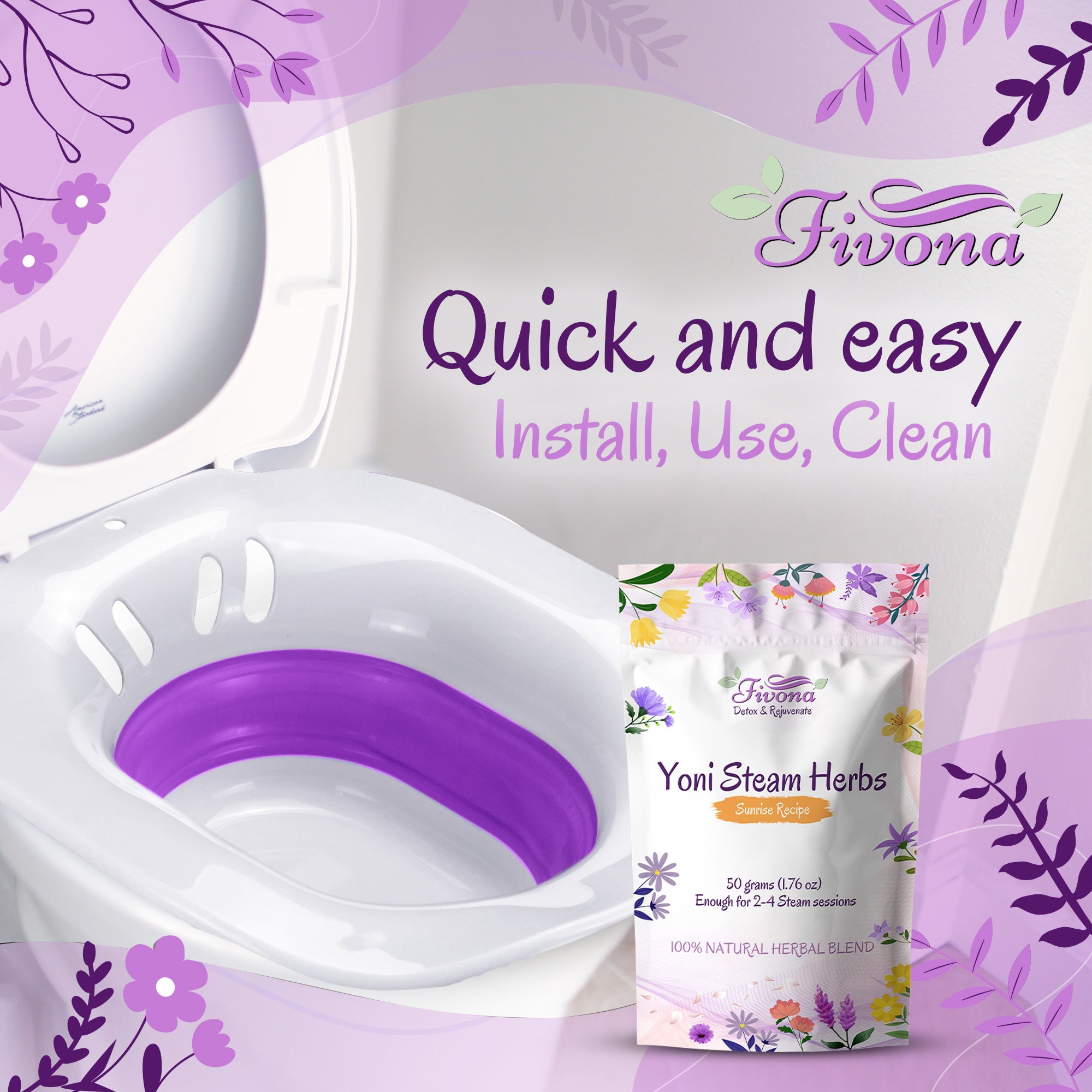 2 in 1 Yoni Steaming Kit