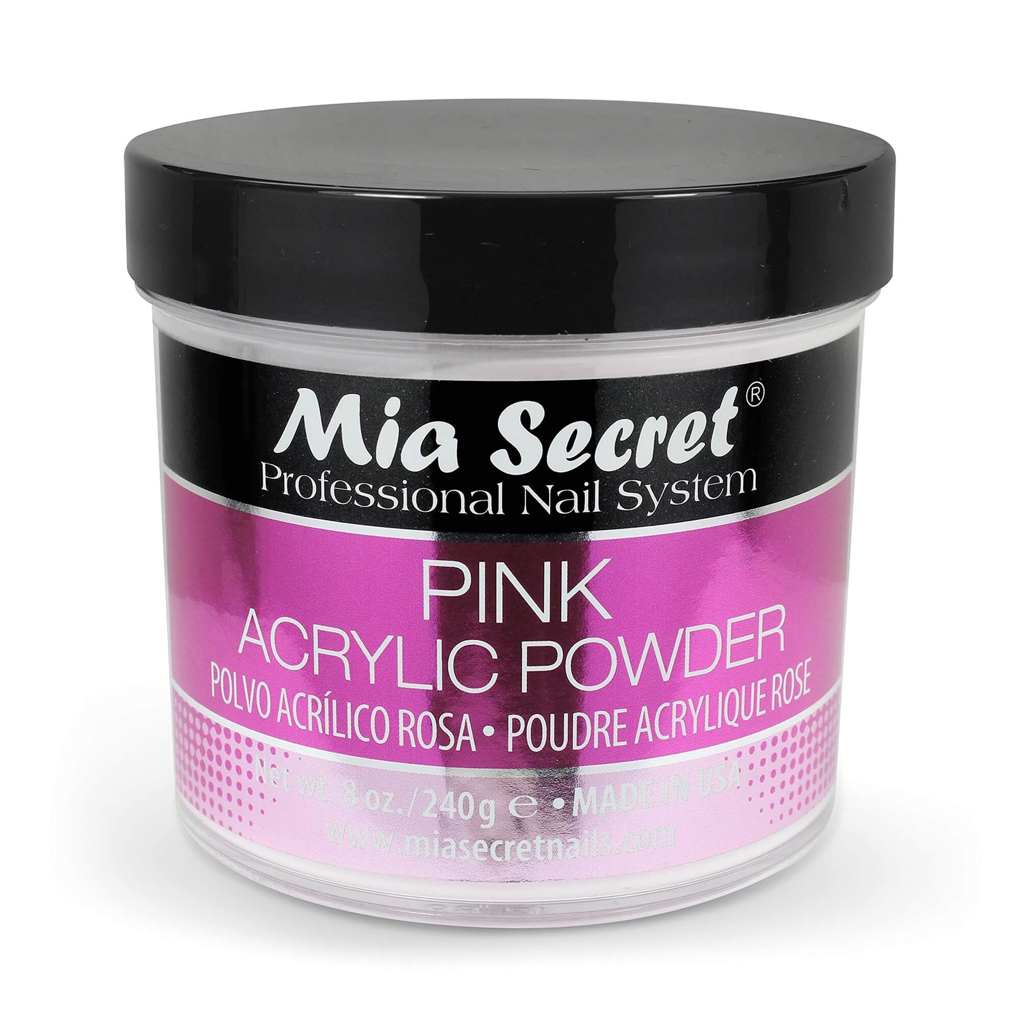 Mia Secret - Pink Acrylic Powder, 2oz and 4oz