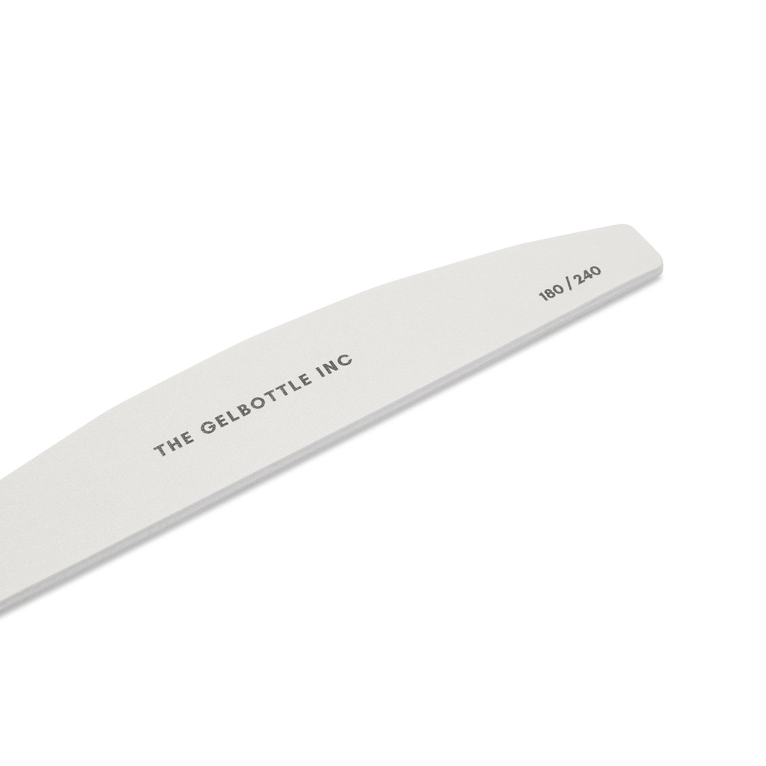 The GelBottle - 180/240 White Half Moon Nail File, 5 Pack